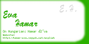 eva hamar business card